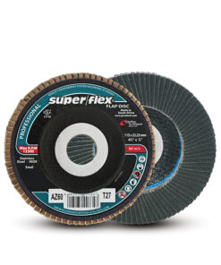 SUPERFLEX Industrial Zirconia Flap Discs 115x22mm - AZ60