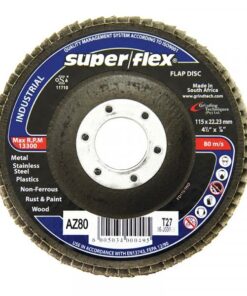 SUPERFLEX Industrial Zirconia Flap Discs 115x22mm - AZ80