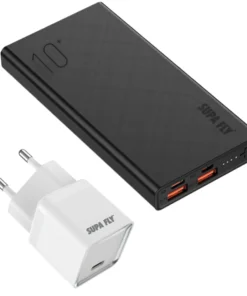 Superfly 10000 mAh Powerbank And Wall Charger Bundle