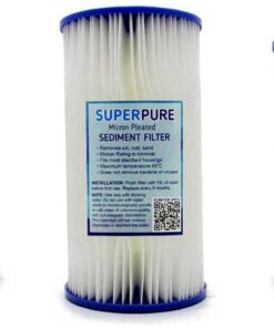 SUPERPURE 10 inch Big Blue Pleated Sediment Filter (3-Pack)