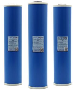 SUPERPURE 20" Big Blue GAC Granular Activated Carbon Water Filters (3 Pack)