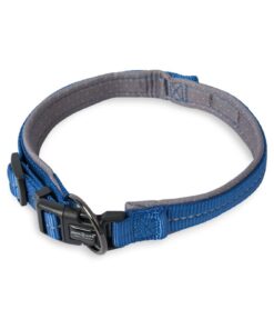Supersoft Webbing Neoprene Collar Yale Blue - M