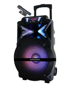 Supersonic 15" Portable Karoake Speaker Trolley Soundcraft Voyager X-AZA