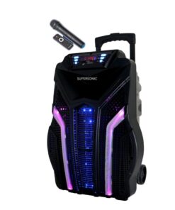 Supersonic 15" Portable Karoake Speaker Trolley Soundcraft Voyager X-AZB