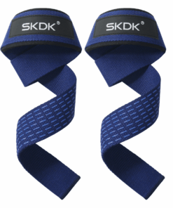 Supersonic Hard Pull Wrist Lifting Straps - Gym Wrist Wraps with Hand Grips - Blue