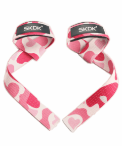 Supersonic Hard Pull Wrist Lifting Straps - Gym Wrist Wraps with Hand Grips - Pink
