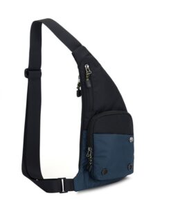 Supersonic Sling Bag for Men and Women with Adjustable Strap and many Pockets - Blue