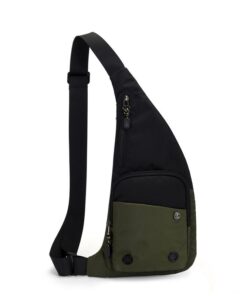 Supersonic Sling Bag for Men and Women with Adjustable Strap and many Pockets - Green
