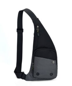 Supersonic Sling Bag for Men and Women with Adjustable Strap and many Pockets - Grey