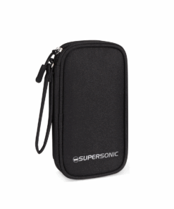 Supersonic Waterproof Travel Cable and Electronic Accessories Organizer Bag - Black