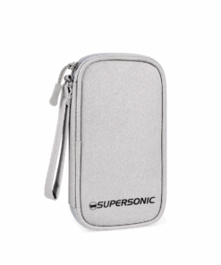 Supersonic Waterproof Travel Cable and Electronic Accessories Organizer Bag - Grey