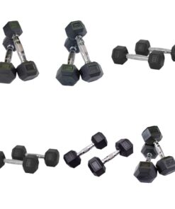 SuperStrength Hex Dumbbell Ladies Set - 2kg, 3kg, 4kg, 6kg, 8kg, 10kg pairs
