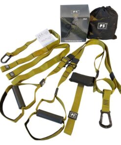 Suspension Trainer System Body Weight Exerciser Strength Training Equipment - Green