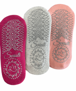 Svasti 3 Pack Yoga Support Socks - Anti Slip