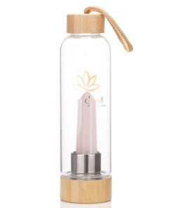 Svasti Crystal healing Water Bottle with Quartz Stone â SB1