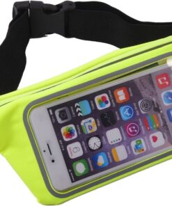 Sweatproof Pouch Waist Bag Sports Running, Jogging, Marathon Fanny Pack - Lime