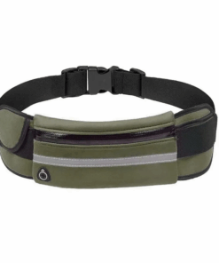 Sweatproof Running waist bag -Black - Army Green