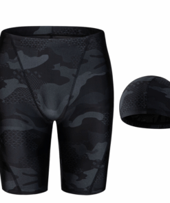 Swim Trunks Swim Shorts Swim Boxer Compression Swimming Shorts Set for Men - XL