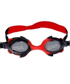 Swimming Goggles For Kids with Ear Plugs -Red&black