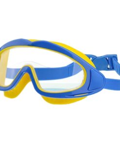 Swimming Goggles UV Protection Leakproof Anti Fog Big Frame for 2-16 year - Blue