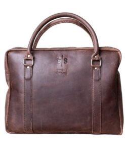 Swish & Swank Boaz Leather Briefcase