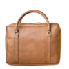 Swish & Swank Boaz Leather Briefcase - Tan