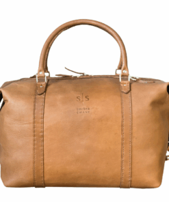 Swish & Swank Leather Duffle Bag - Tan
