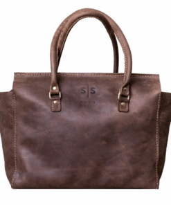 Swish & Swank Naomi Leather Handbag - Brown