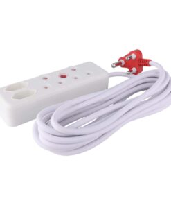 SWITCHED 4-Way Medium Surge Extension Lead 5M