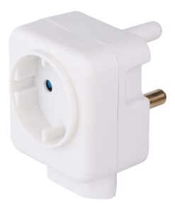 SWITCHED Adaptor SA 3-pin to Schuko & Euro