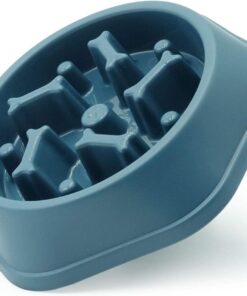 synergy360 Pet Slow Feeder for Healthy Eating Habits - Blue