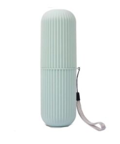 Synergy360 Portable Toothbrush Case Holder for Traveling - Blue