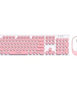 T-Wolf TF770 Mechanical Feel Wireless Gaming Keyboard And Mouse Set- Pink