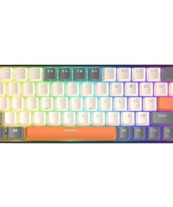 T8 RGB Wired Mechanical Gaming Keyboard Blue Switch - Grey Orange