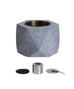 Tabletop Fire Pit Set Firepit Concrete Bowl Cozy Personal Fireplace Set