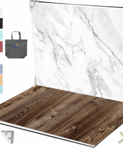 Tabletop Photo Board Backdrop Kit Small Product Photography with 16 Pattern