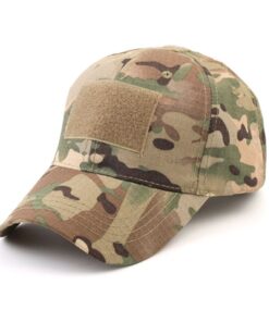 TacSpec Basic Tactical Cap with Hook & Loop - Brown/Green/Multicam Camo