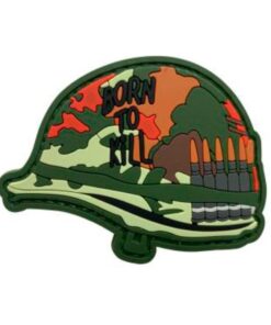 TacSpec "Born to Kill Helmet" PVC Velcro Patch