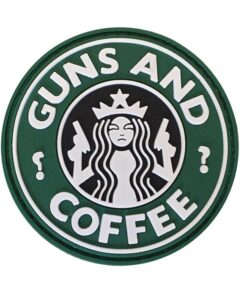 TacSpec "Guns and Coffee" PVC Velcro Patch