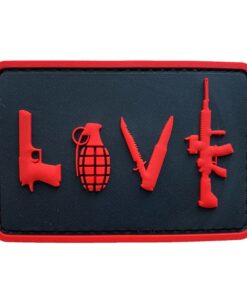 TacSpec "Love" PVC Velcro Patch