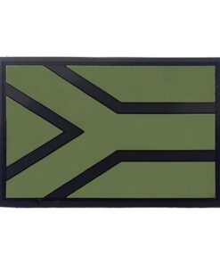 TacSpec SA Flag PVC Loop and Hook Patch - OD Green