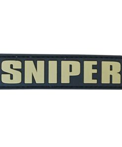 TacSpec "Sniper" PVC Velcro Patch - Tan/Black
