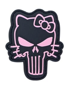 TacSpec "Tactical Kitty" PVC Velcro Patch - Pink/Black