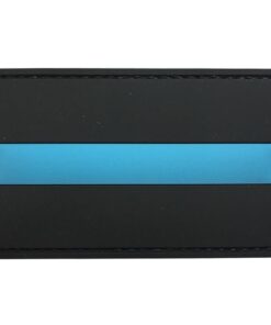TacSpec "Thin Blue Line - Police" PVC Velcro Patch