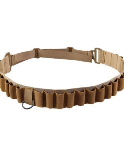 Tactical 25 Rounds 12 Gauge Shotgun Ammo Belt Shell Holder - Brown