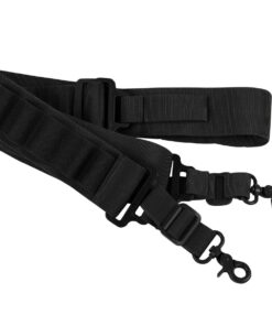 Tactical Bandolier Multi-Function Adjustable 2 Point Shotgun Shell Sling - Black
