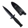 Tactical Boot Knife with Clip-on Leather Sheath