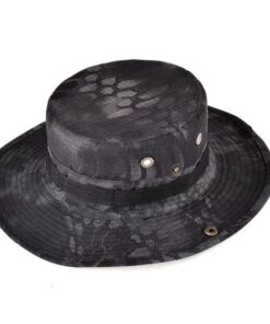 Tactical Bush Camo Boonie Hat - 5 Pack combo - Black snake Camo