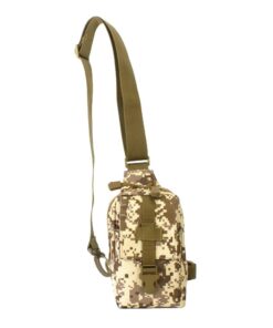 Tactical Chest Sling Bag for Sport Camping Hunting Fishing - Desert Digital