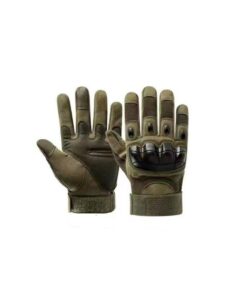 Tactical Combat Full Finger Gloves - Green